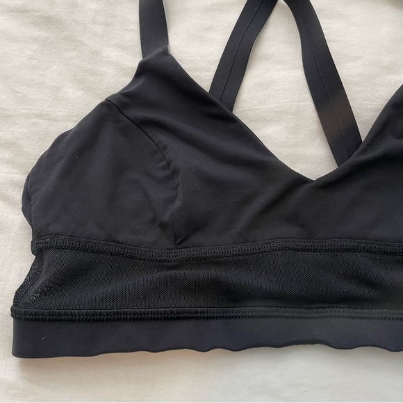 Lululemon Black Mesh Sports Bra 6 - Picture 3 of 7